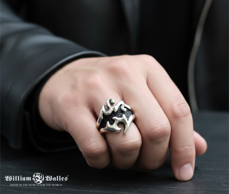 シルバー 指輪 / リング WWR-015 ST|17